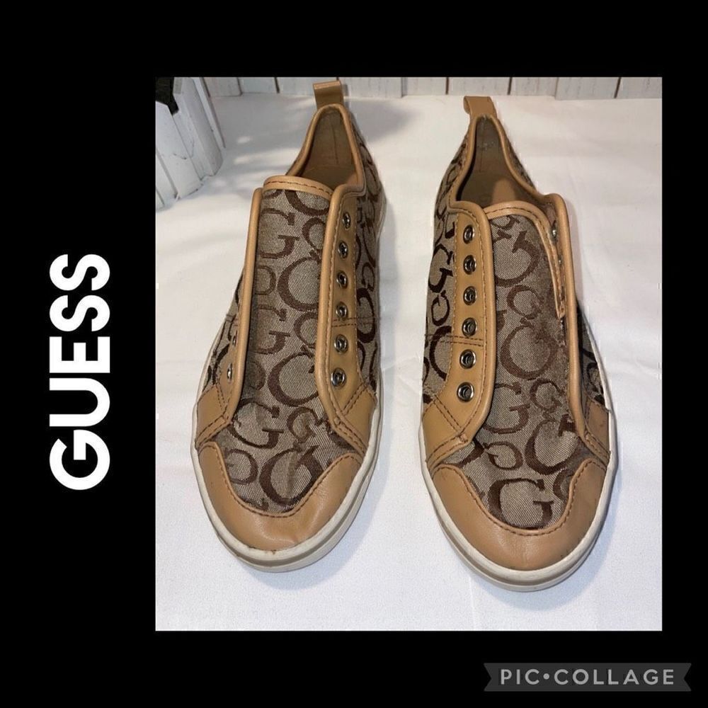 GUESS Brown/Tan Trainers Size 6